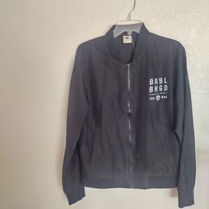 Barbell Brigade Full Zip Bomber Jacket Lightweight Sz M